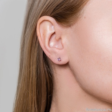 Пусеты Fiore Luna, LIGHT ROSE